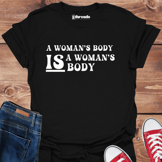 Black / S A Woman's Body - Unisex T-Shirt 30164969812098863607