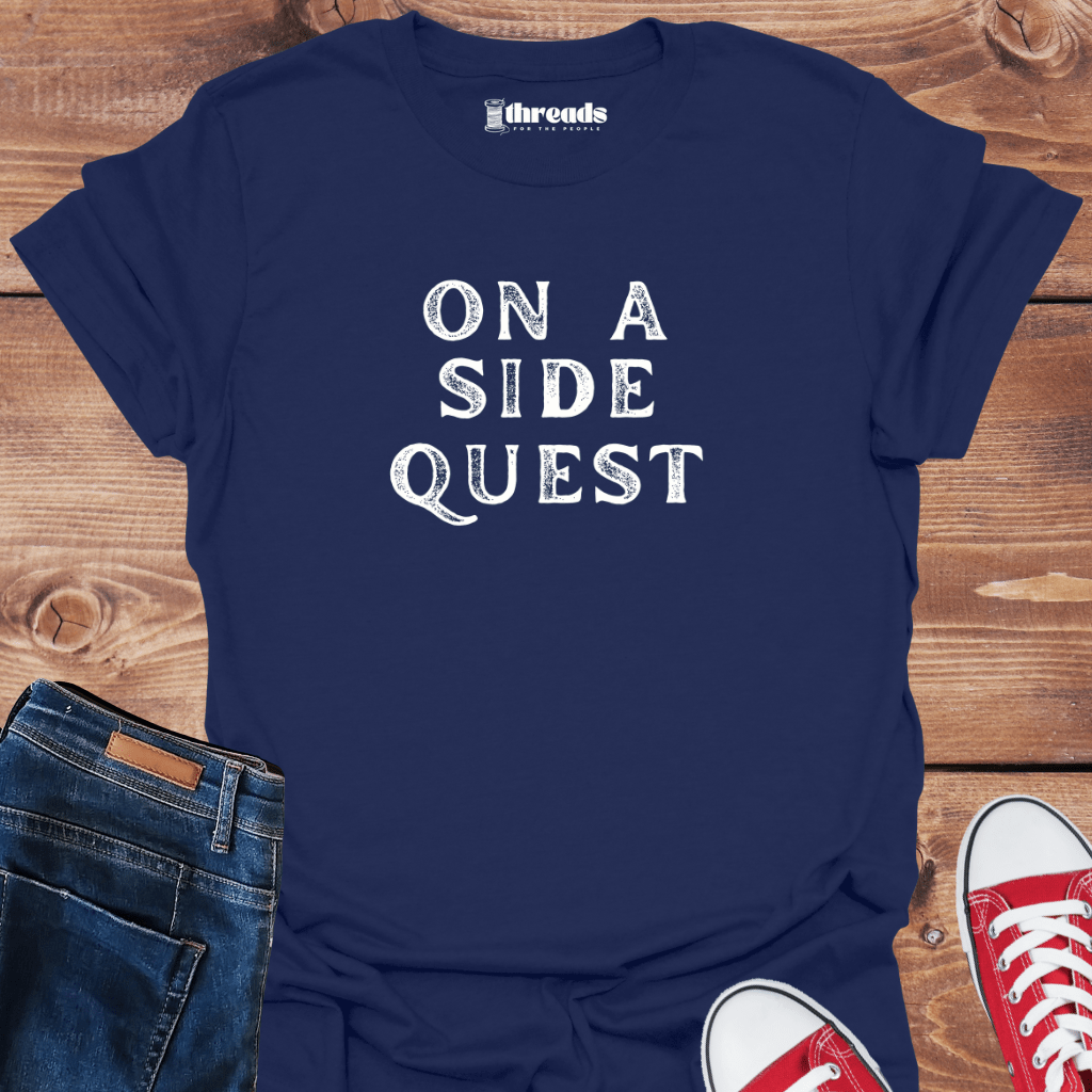 Navy / S On A Side Quest - Unisex T-Shirt 11659731269313291471